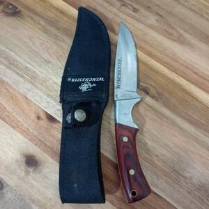 Winchester Hunter Fixed Surgical Stainless Blade Knife w/ Sheath 7.5 Inch